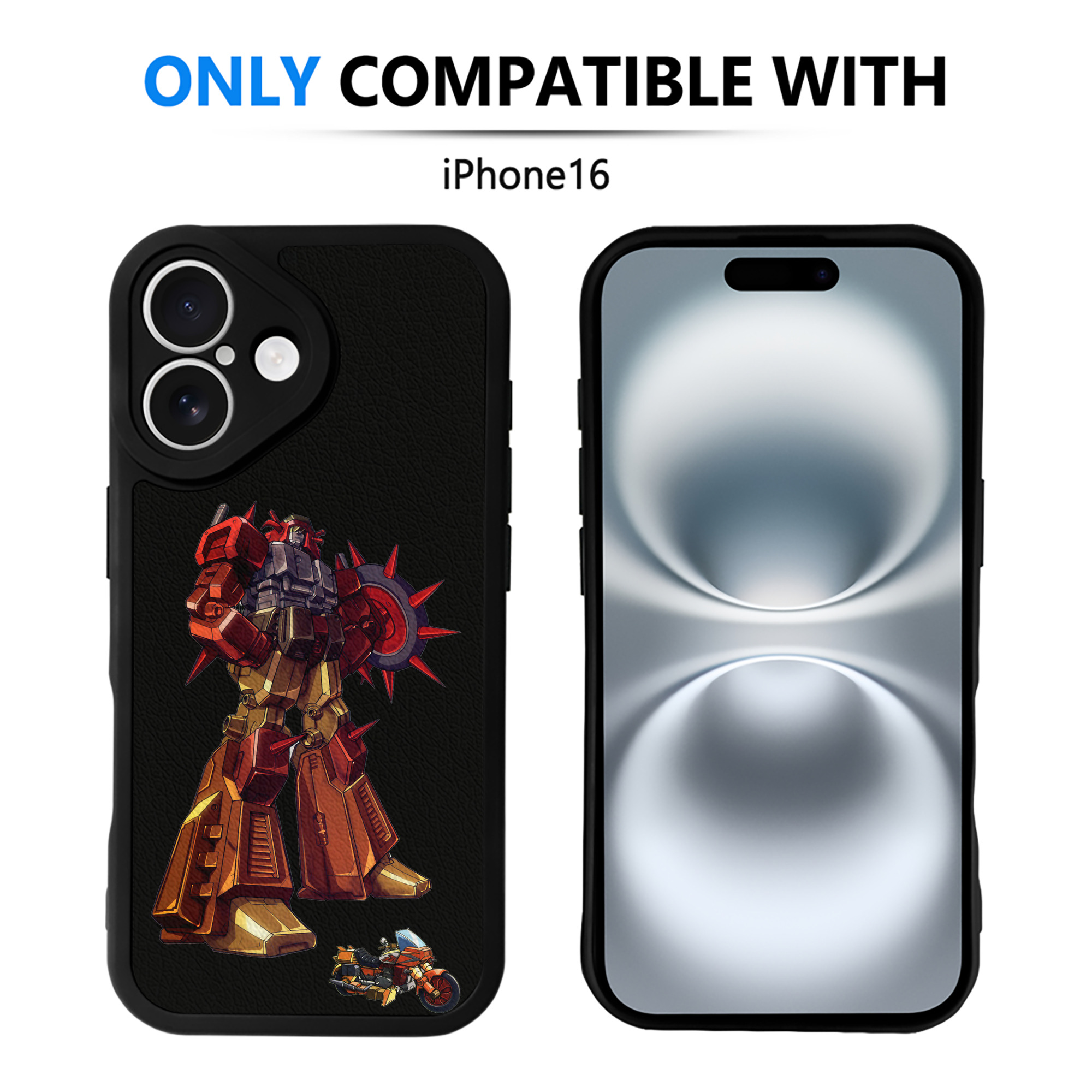 （画像用）  【iPhone 16シリーズ対応】シリコンスマホケース（レザー調） 材質：シリコン
